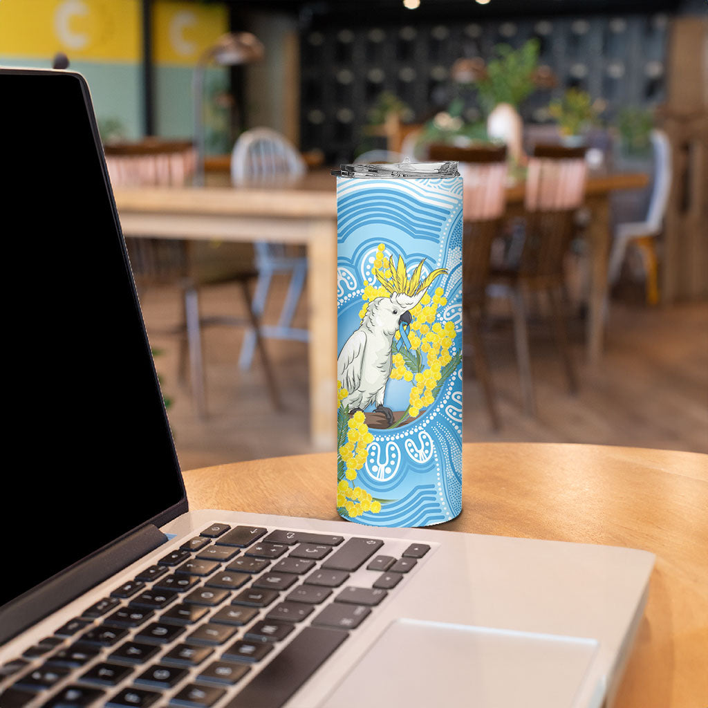 World Diabetes Day Australia Skinny Tumbler Yellow-crested Cockatoo Golden Wattle Aboriginal