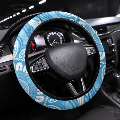 World Diabetes Day Australia Steering Wheel Cover Yellow-crested Cockatoo Golden Wattle Aboriginal