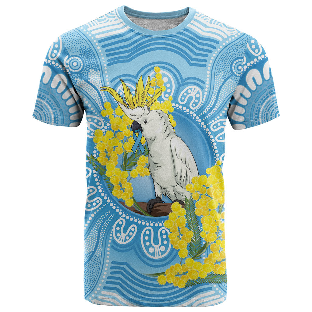 World Diabetes Day Australia T Shirt Yellow-crested Cockatoo Golden Wattle Aboriginal