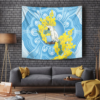 World Diabetes Day Australia Tapestry Yellow-crested Cockatoo Golden Wattle Aboriginal
