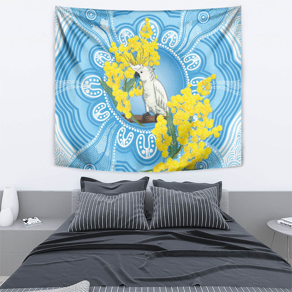 World Diabetes Day Australia Tapestry Yellow-crested Cockatoo Golden Wattle Aboriginal