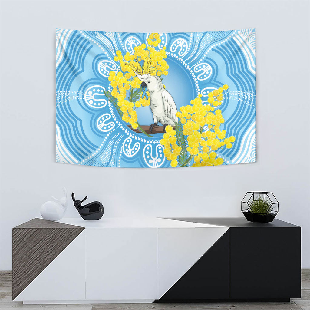 World Diabetes Day Australia Tapestry Yellow-crested Cockatoo Golden Wattle Aboriginal