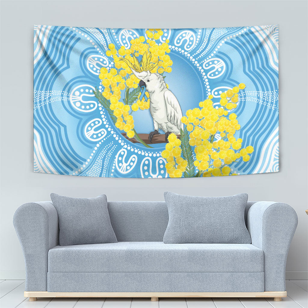 World Diabetes Day Australia Tapestry Yellow-crested Cockatoo Golden Wattle Aboriginal