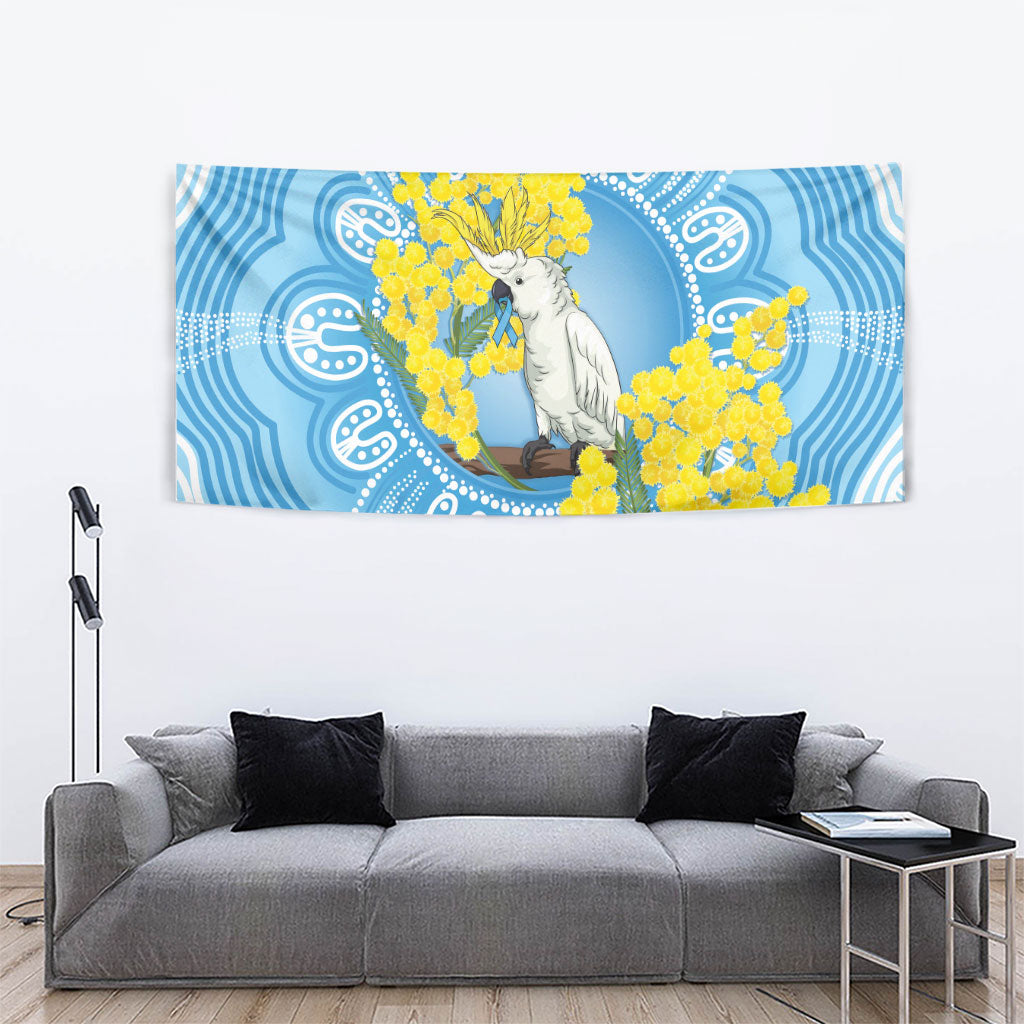 World Diabetes Day Australia Tapestry Yellow-crested Cockatoo Golden Wattle Aboriginal