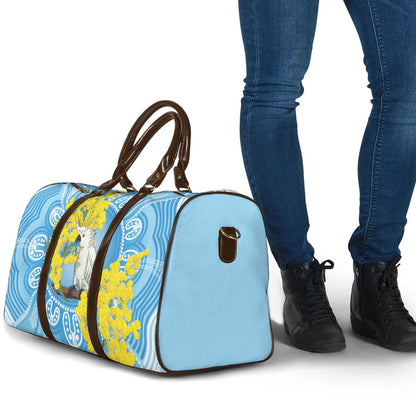 World Diabetes Day Australia Travel Bag Yellow-crested Cockatoo Golden Wattle Aboriginal