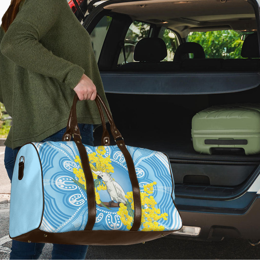 World Diabetes Day Australia Travel Bag Yellow-crested Cockatoo Golden Wattle Aboriginal