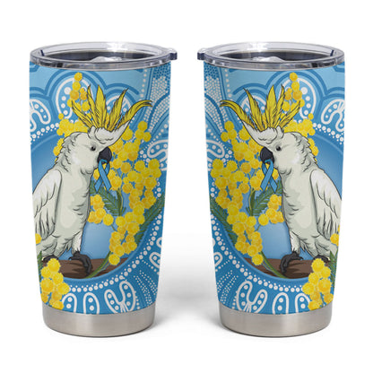 World Diabetes Day Australia Tumbler Cup Yellow-crested Cockatoo Golden Wattle Aboriginal