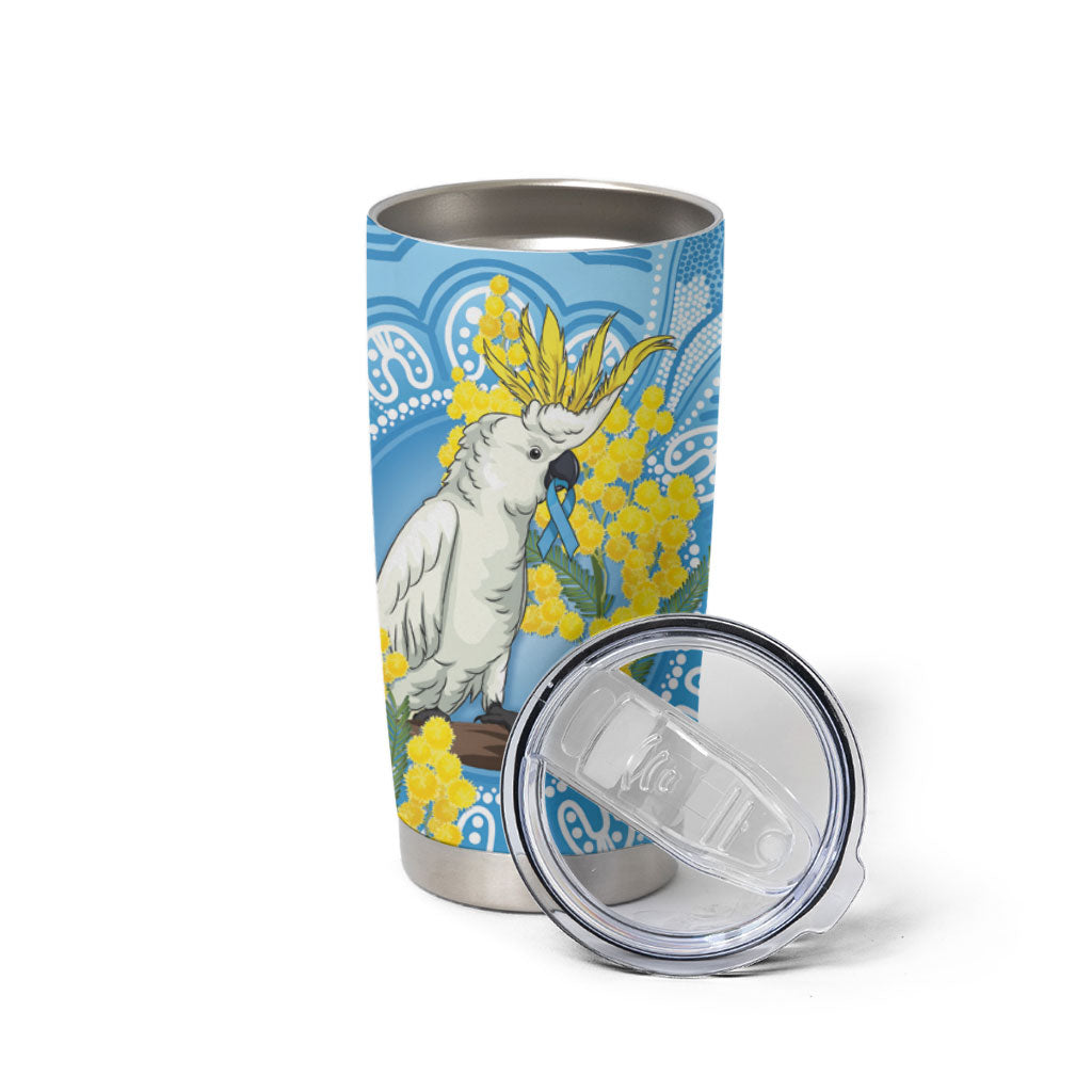 World Diabetes Day Australia Tumbler Cup Yellow-crested Cockatoo Golden Wattle Aboriginal