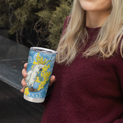 World Diabetes Day Australia Tumbler Cup Yellow-crested Cockatoo Golden Wattle Aboriginal