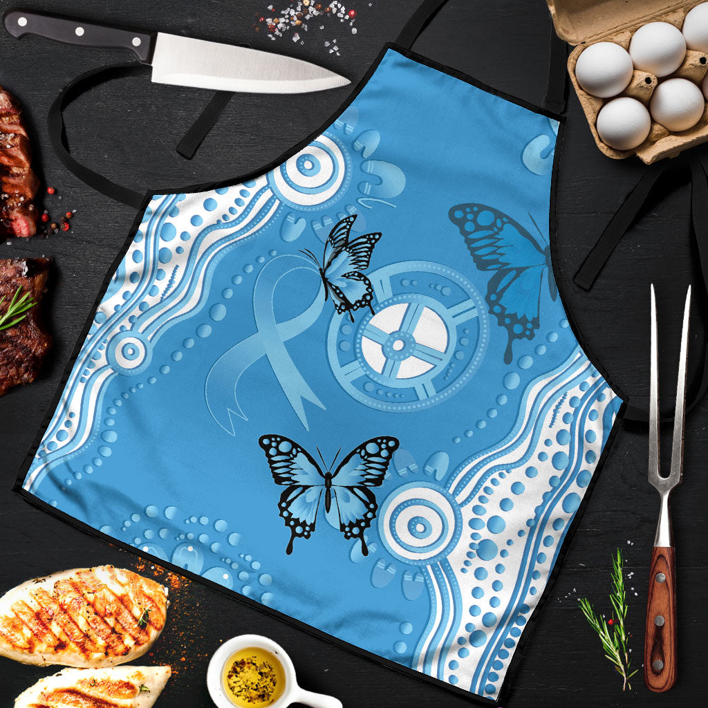 World Diabetes Day Australia Apron Blue Ribbon Butterfly Aboriginal Art