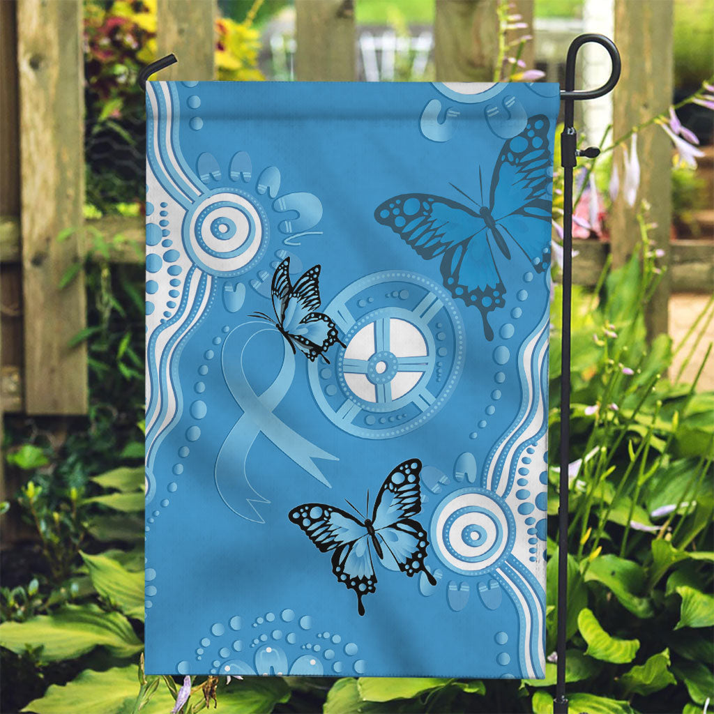 World Diabetes Day Australia Garden Flag Blue Ribbon Butterfly Aboriginal Art