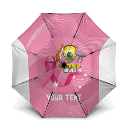 Custom Bowls Australia Breast Cancer Umbrella Pink Ribbon Aussie Map With Kangaroo Emu
