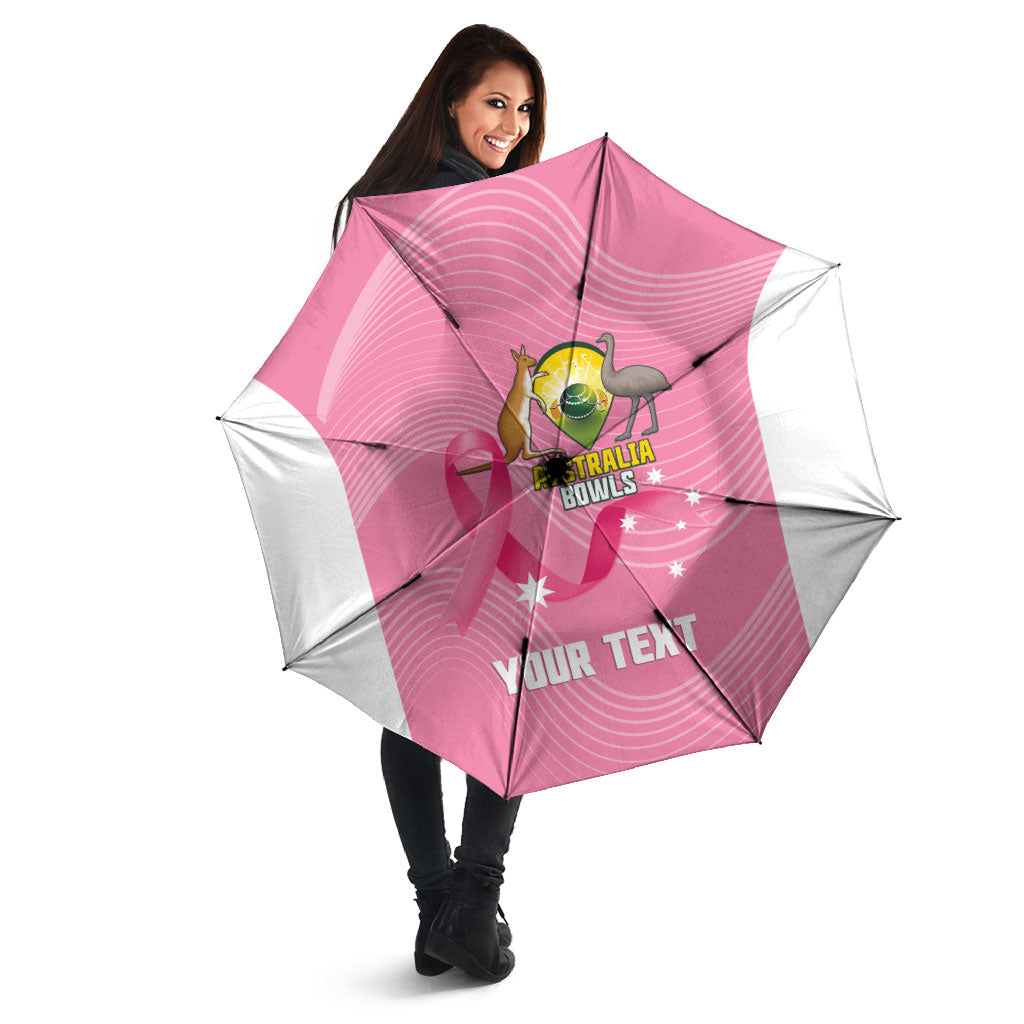 Custom Bowls Australia Breast Cancer Umbrella Pink Ribbon Aussie Map With Kangaroo Emu