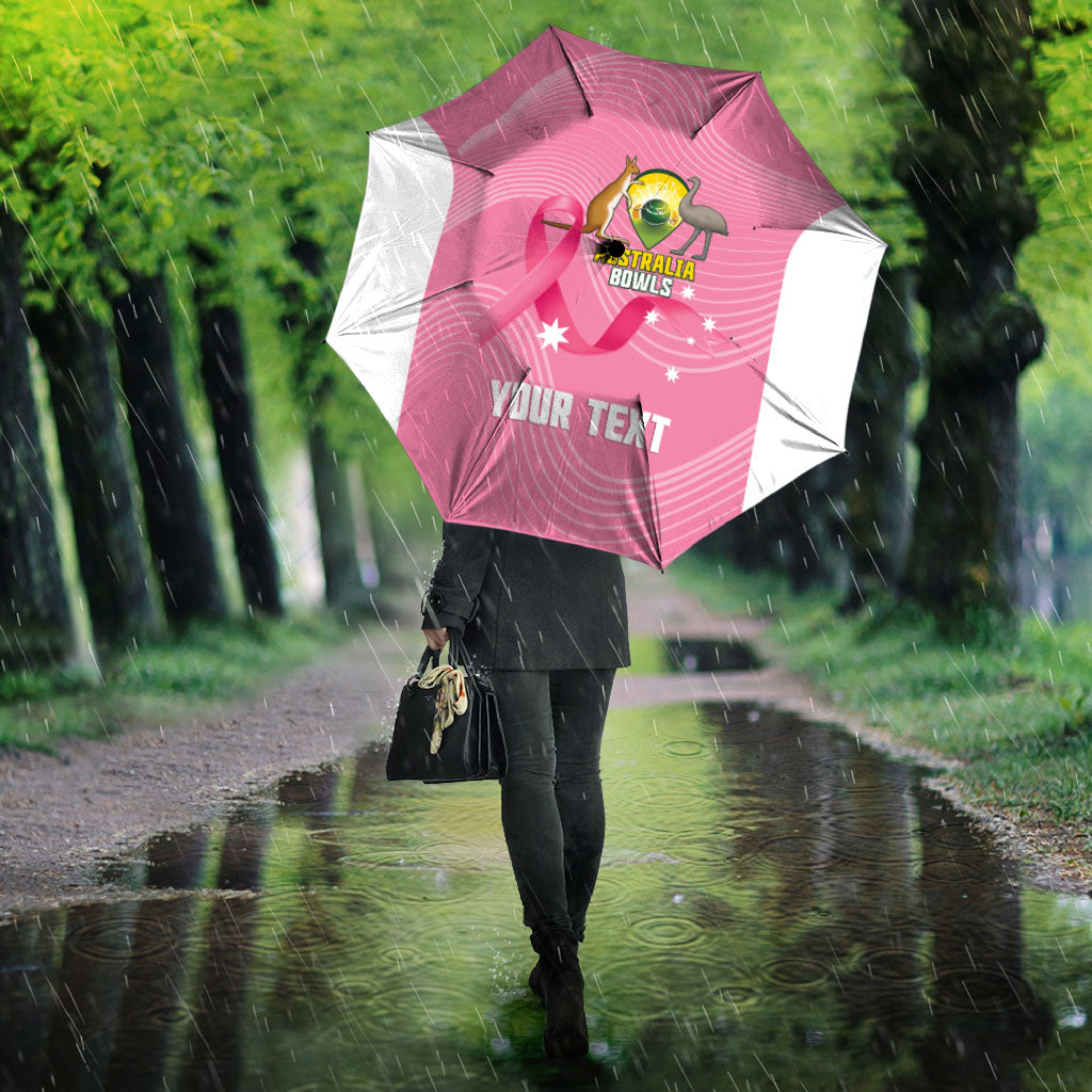 Custom Bowls Australia Breast Cancer Umbrella Pink Ribbon Aussie Map With Kangaroo Emu