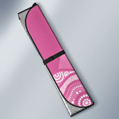 Custom Bowls Australia Breast Cancer Auto Sun Shade Pink Ribbon Kangaroo Aboriginal Art