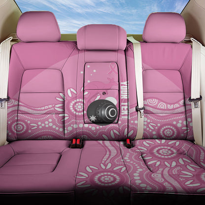 Custom Bowls Australia Breast Cancer Back Car Seat Cover Pink Ribbon Kangaroo Aboriginal Art
