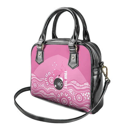 Custom Bowls Australia Breast Cancer Shoulder Handbag Pink Ribbon Kangaroo Aboriginal Art
