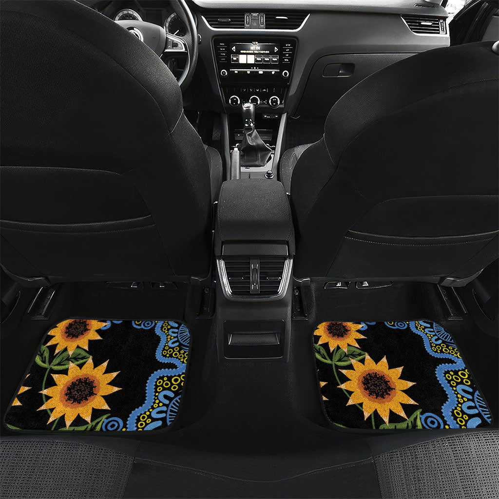 Australia Autism Support Car Mats Brave Strong Aussie Lizard Aboriginal Art