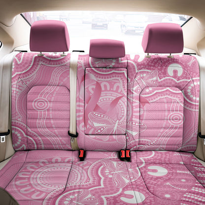 Australia Indigenous Back Car Seat Cover Pink Ribbon Breast Cancer Butterfly Aboriginal