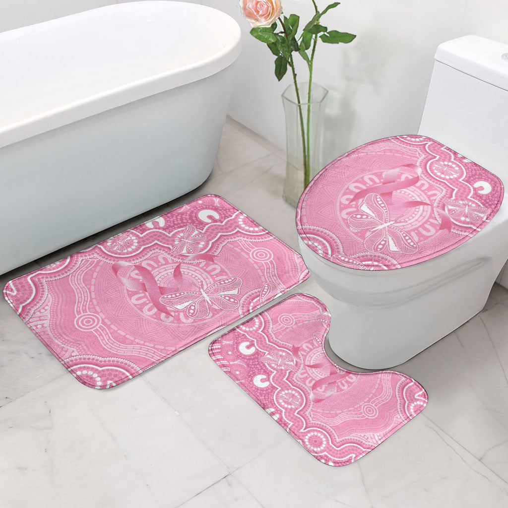 Australia Indigenous Bathroom Set Pink Ribbon Breast Cancer Butterfly Aboriginal