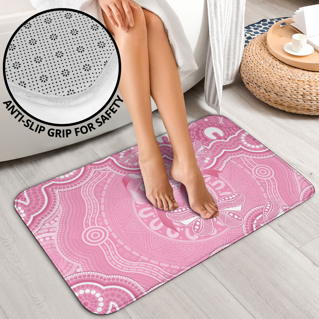Australia Indigenous Bathroom Set Pink Ribbon Breast Cancer Butterfly Aboriginal