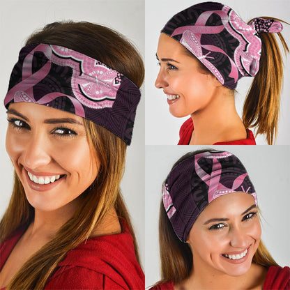 Australia Indigenous Neck Gaiter Pink Ribbon Breast Cancer Butterfly Aboriginal Black