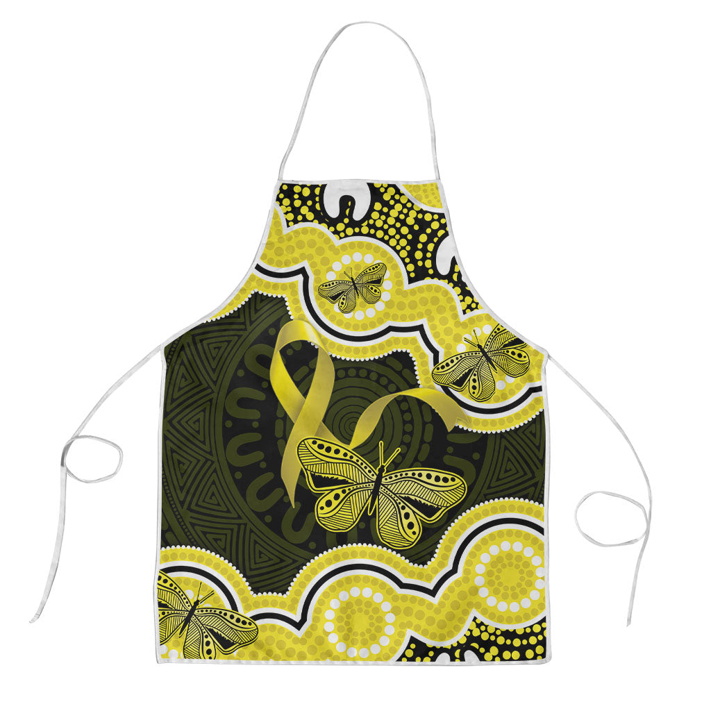 Yellow Ribbon Sarcoma Support Apron Aboriginal Art