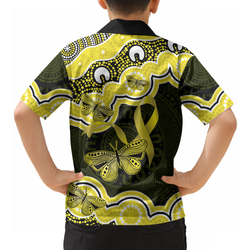 Yellow Ribbon Sarcoma Support Hawaiian Shirt Aboriginal Art