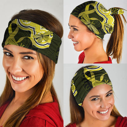 Yellow Ribbon Sarcoma Support Neck Gaiter Aboriginal Art