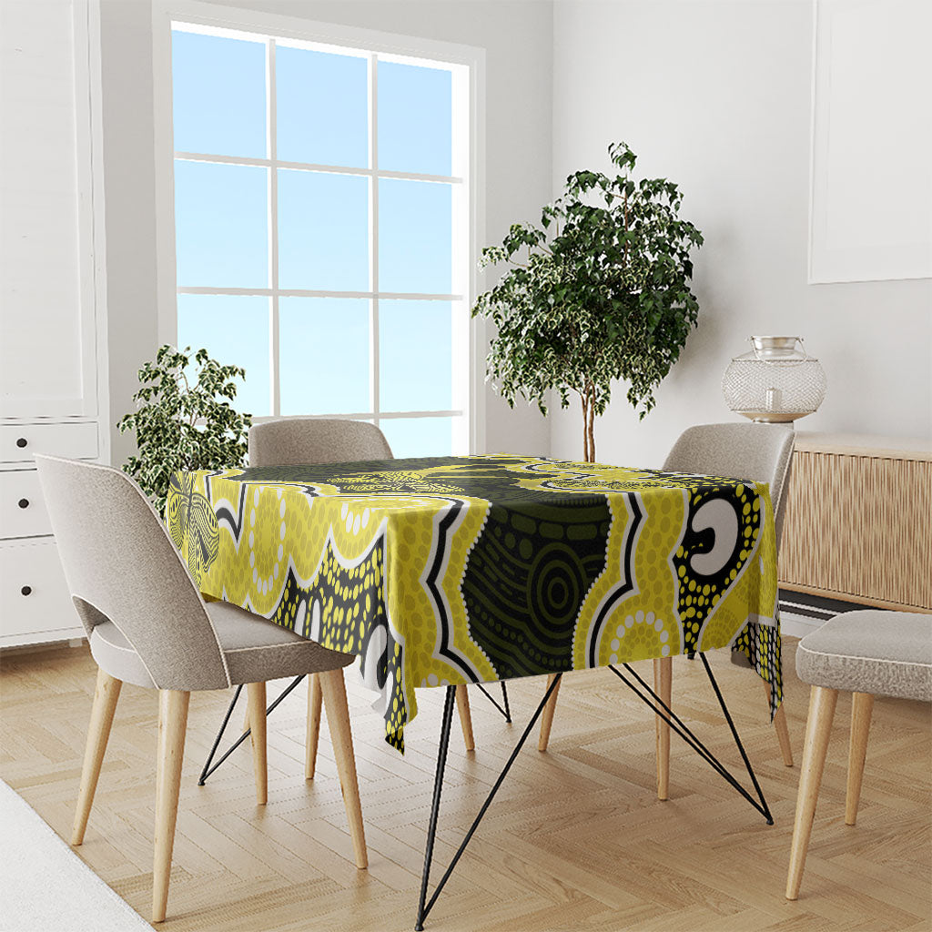 Yellow Ribbon Sarcoma Support Tablecloth Aboriginal Art