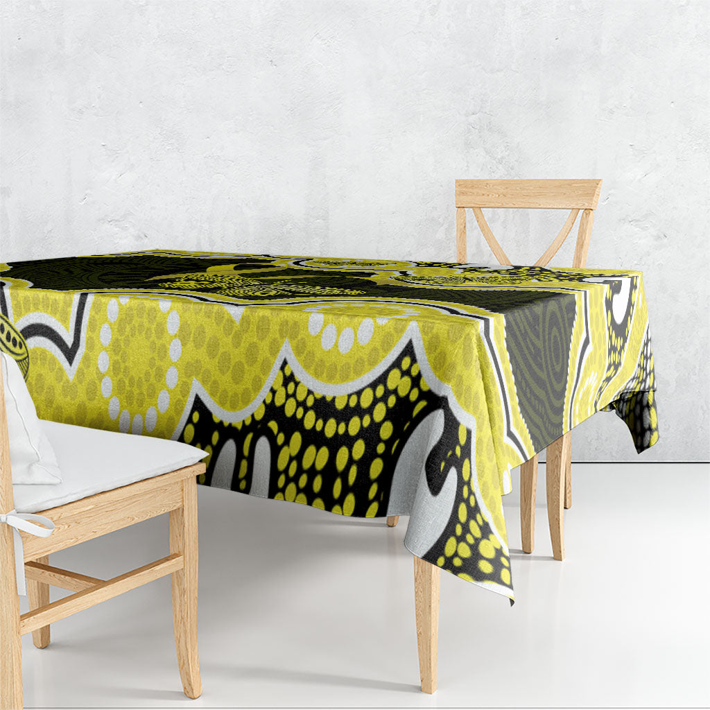 Yellow Ribbon Sarcoma Support Tablecloth Aboriginal Art