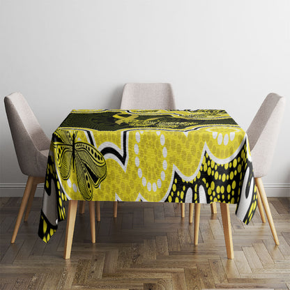 Yellow Ribbon Sarcoma Support Tablecloth Aboriginal Art