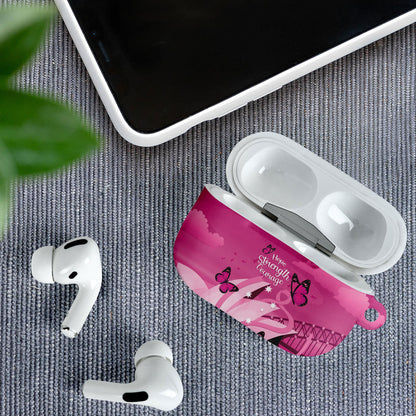 Australia Breast Cancer Support AirPods Case Sydney Opera House Butterfly Pink Ribbon