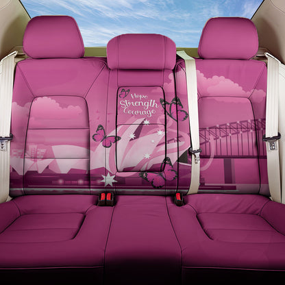 Australia Breast Cancer Support Back Car Seat Cover Sydney Opera House Butterfly Pink Ribbon