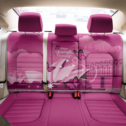Australia Breast Cancer Support Back Car Seat Cover Sydney Opera House Butterfly Pink Ribbon