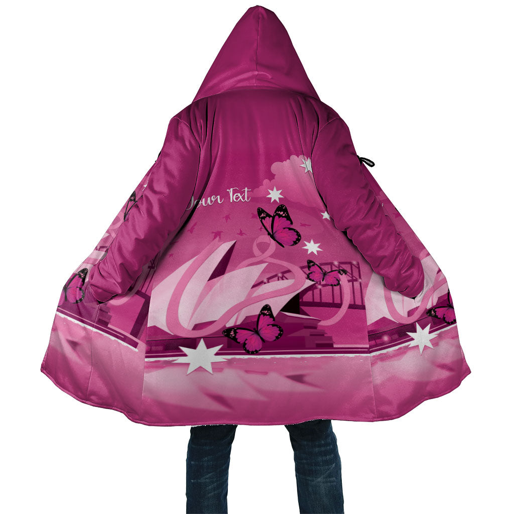 Personalised Australia Breast Cancer Support Cloak Sydney Opera House Butterfly Pink Ribbon