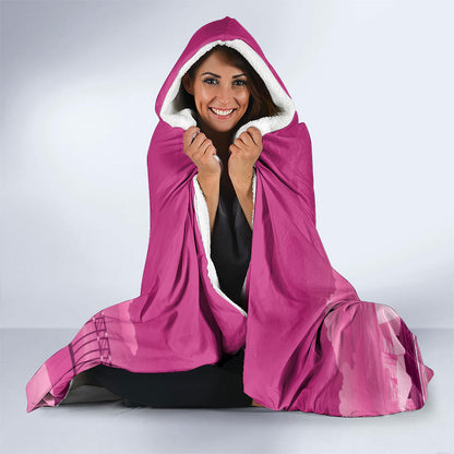 Australia Breast Cancer Support Hooded Blanket Sydney Opera House Butterfly Pink Ribbon