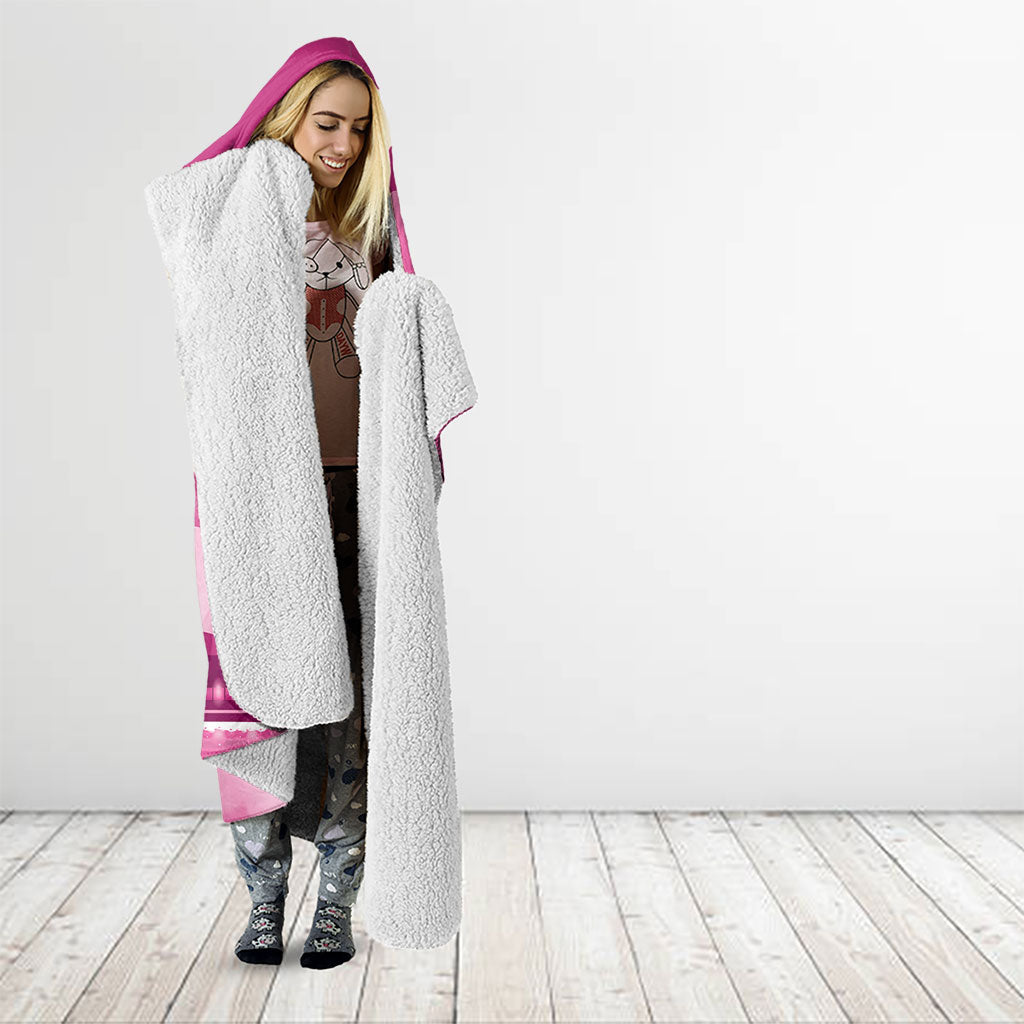 Australia Breast Cancer Support Hooded Blanket Sydney Opera House Butterfly Pink Ribbon