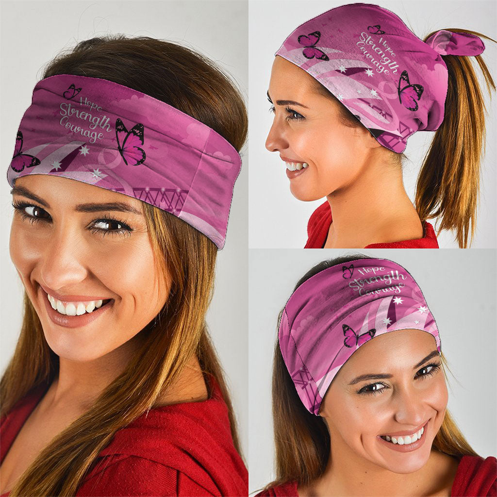 Australia Breast Cancer Support Neck Gaiter Sydney Opera House Butterfly Pink Ribbon