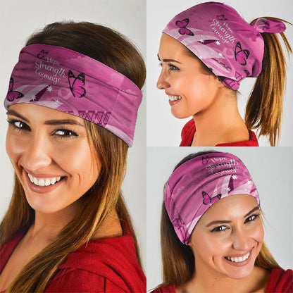 Australia Breast Cancer Support Neck Gaiter Sydney Opera House Butterfly Pink Ribbon