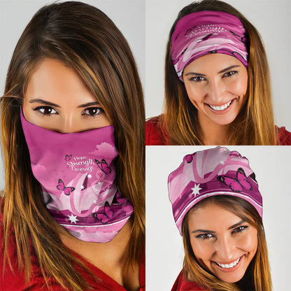 Australia Breast Cancer Support Neck Gaiter Sydney Opera House Butterfly Pink Ribbon
