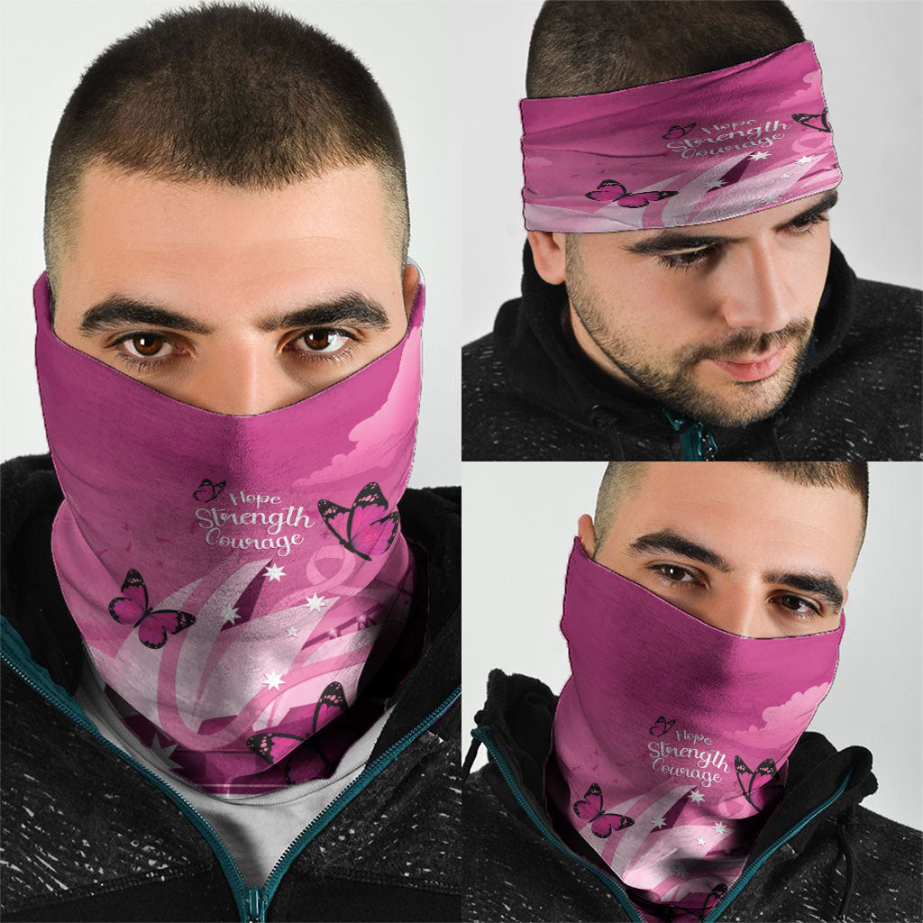 Australia Breast Cancer Support Neck Gaiter Sydney Opera House Butterfly Pink Ribbon