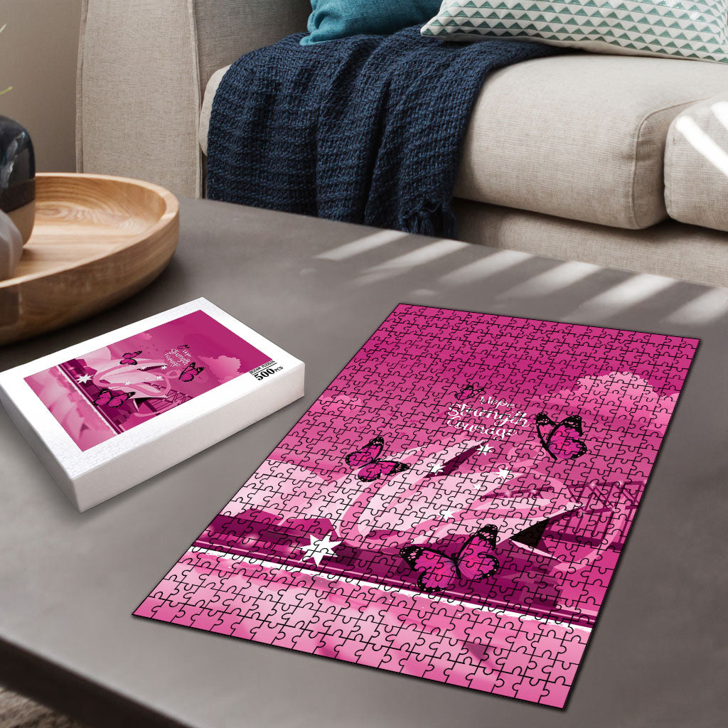 Australia Breast Cancer Support Puzzle Sydney Opera House Butterfly Pink Ribbon
