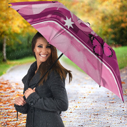 Australia Breast Cancer Support Umbrella Sydney Opera House Butterfly Pink Ribbon