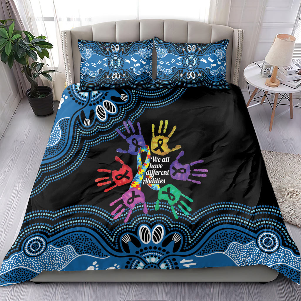 Autism Support Australia Indigenous Bedding Set We All Have Different Abilities