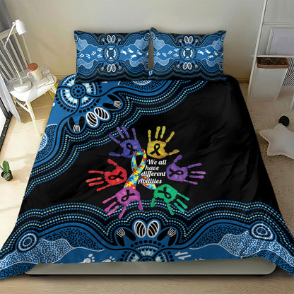 Autism Support Australia Indigenous Bedding Set We All Have Different Abilities