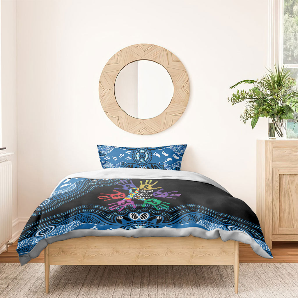Autism Support Australia Indigenous Bedding Set We All Have Different Abilities