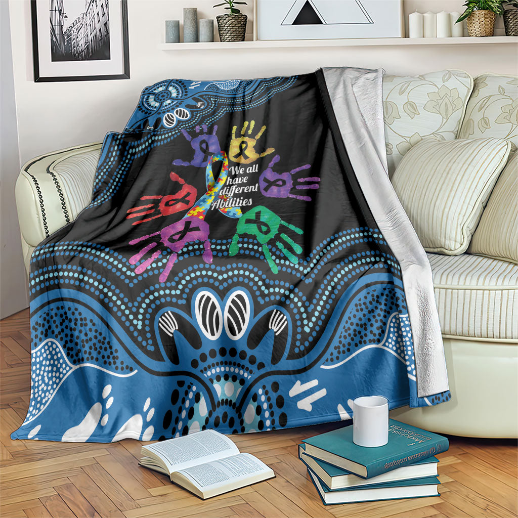 Autism Support Australia Indigenous Blanket We All Have Different Abilities