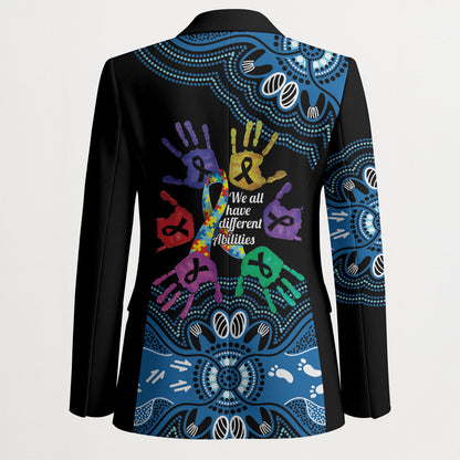 Autism Support Australia Indigenous Blazer We All Have Different Abilities