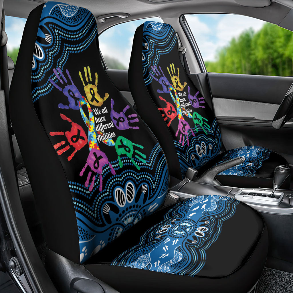 Autism Support Australia Indigenous Car Seat Cover We All Have Different Abilities